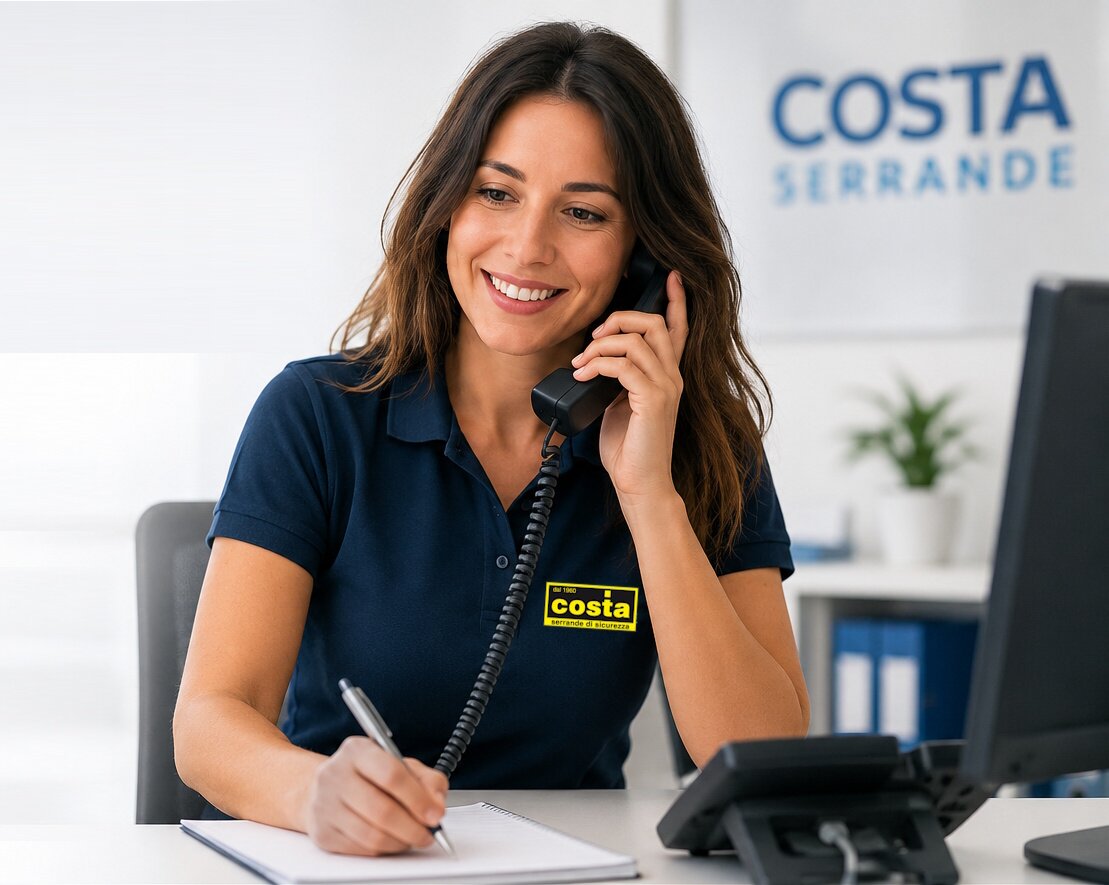 Servizio clienti per assistenza su serrande